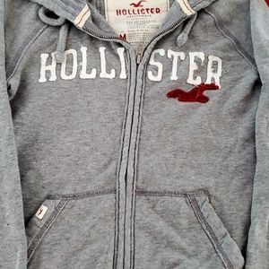 Hollister zipped up sweatshirt